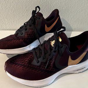 Nike Women’s Zoom Winflo Burgundy with Copper Accent Running Shoes Size 7.5